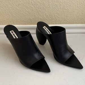 Jil Sander Architectural Heel Napa Leather Mule